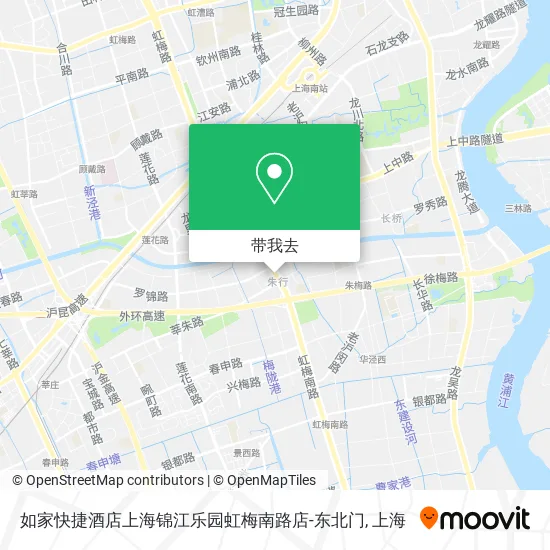 如家快捷酒店上海锦江乐园虹梅南路店-东北门地图