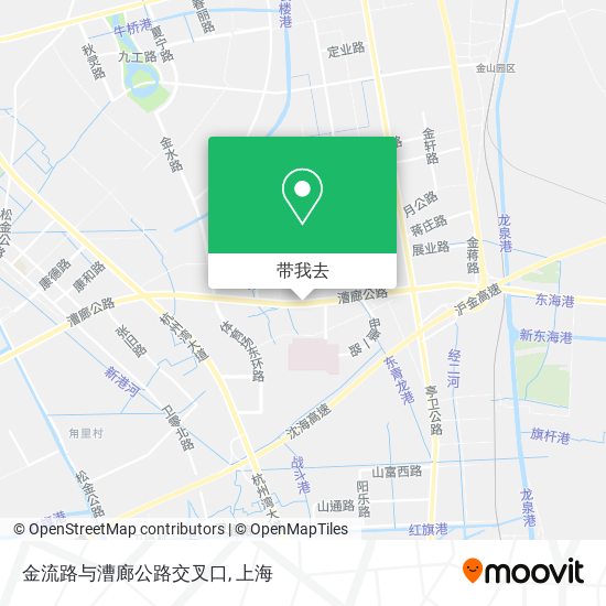 金流路与漕廊公路交叉口地图