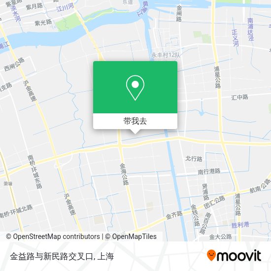 金益路与新民路交叉口地图