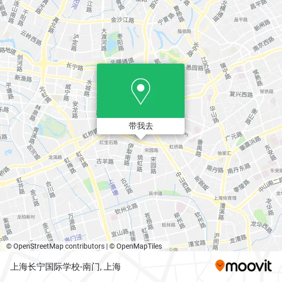 上海长宁国际学校-南门地图