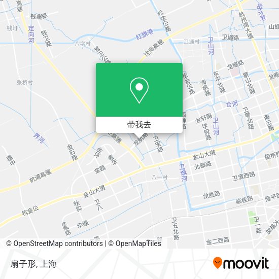 扇子形地图