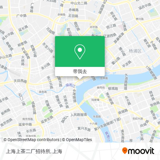 上海上茶二厂招待所地图