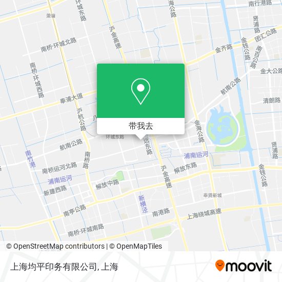 上海均平印务有限公司地图