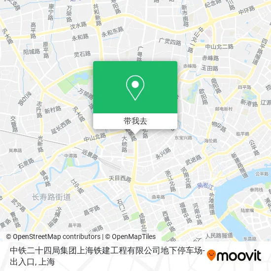 中铁二十四局集团上海铁建工程有限公司地下停车场-出入口地图