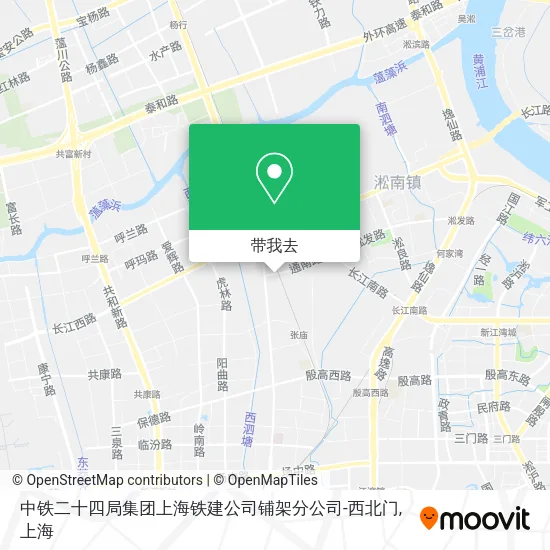 中铁二十四局集团上海铁建公司铺架分公司-西北门地图