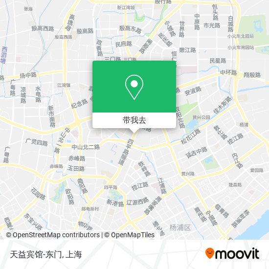 天益宾馆-东门地图