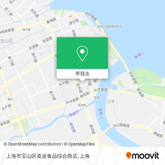上海市宝山区喜波食品综合商店地图