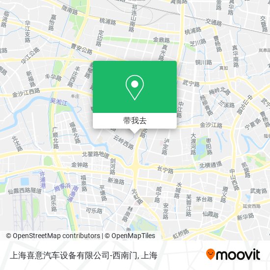 上海喜意汽车设备有限公司-西南门地图