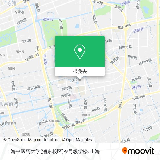 上海中医药大学(浦东校区)-9号教学楼地图