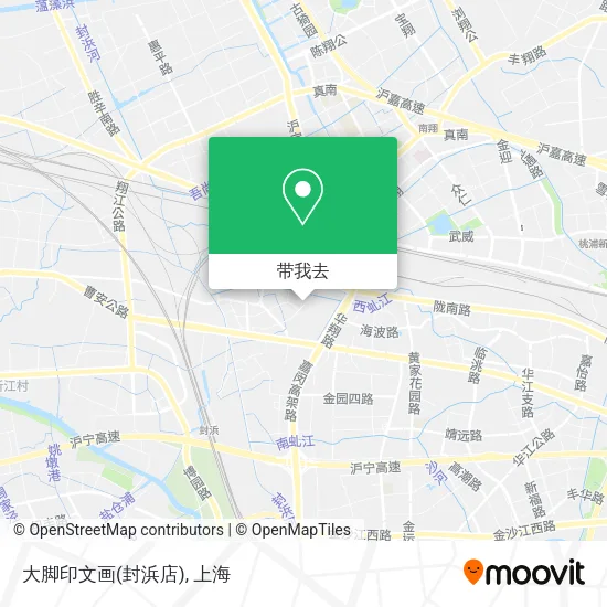 大脚印文画(封浜店)地图