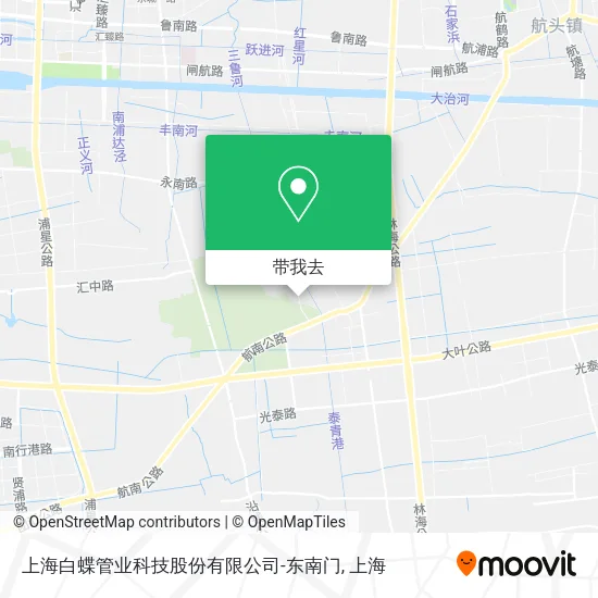 上海白蝶管业科技股份有限公司-东南门地图