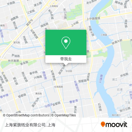 上海紫旗纸业有限公司地图