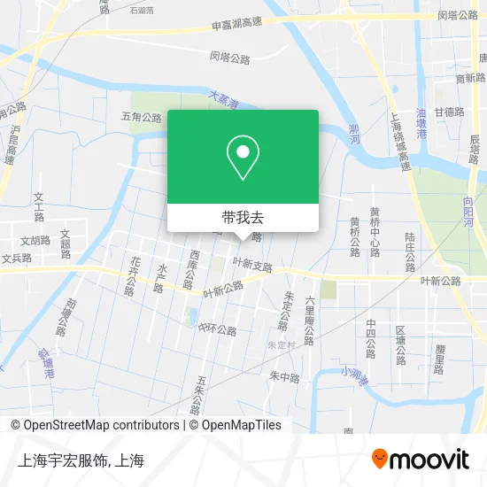 上海宇宏服饰地图