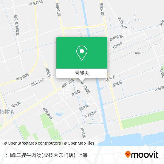 润峰二嫂牛肉汤(应技大东门店)地图