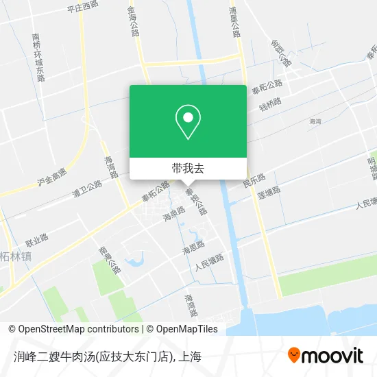 润峰二嫂牛肉汤(应技大东门店)地图