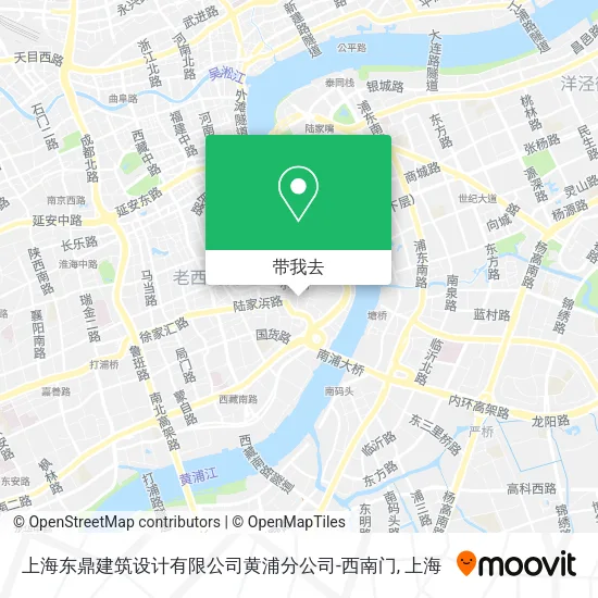 上海东鼎建筑设计有限公司黄浦分公司-西南门地图