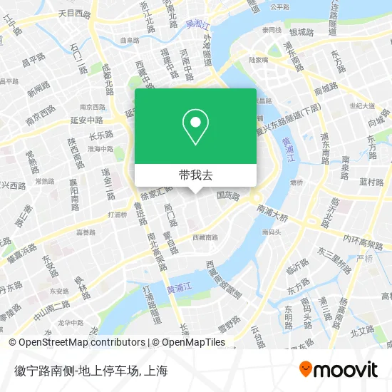 徽宁路南侧-地上停车场地图
