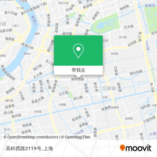 高科西路2119号地图