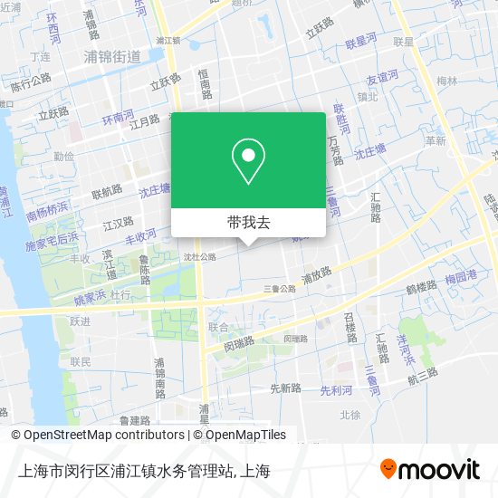 上海市闵行区浦江镇水务管理站地图