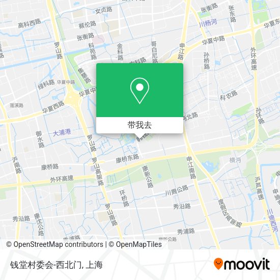 钱堂村委会-西北门地图