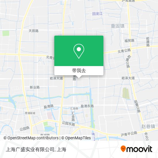 上海广盛实业有限公司地图