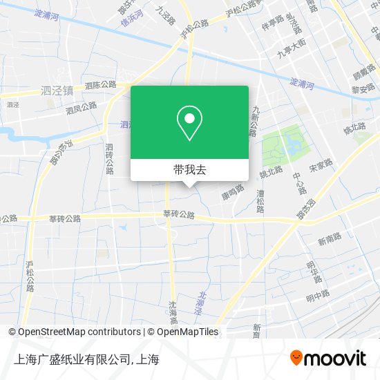 上海广盛纸业有限公司地图