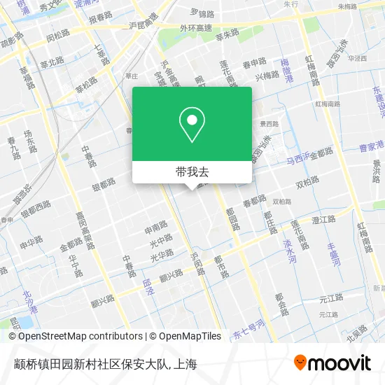 颛桥镇田园新村社区保安大队地图