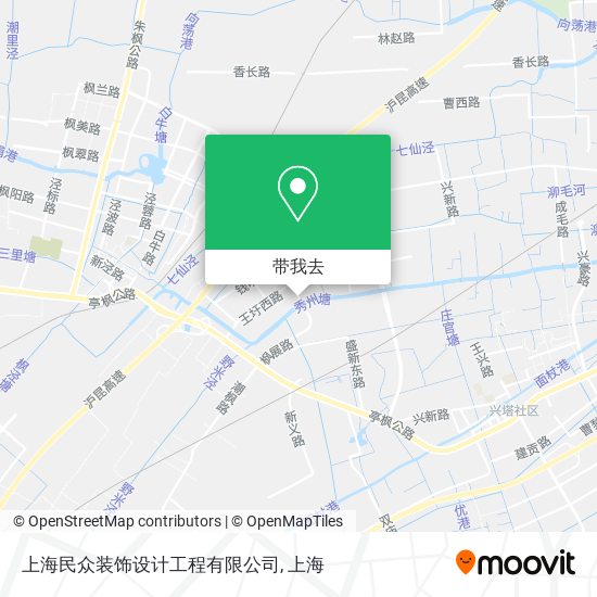 上海民众装饰设计工程有限公司地图
