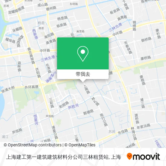 上海建工第一建筑建筑材料分公司三林租赁站地图
