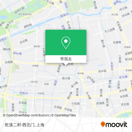 乾溪二村-西北门地图