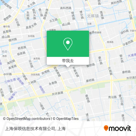 上海保呗信息技术有限公司地图