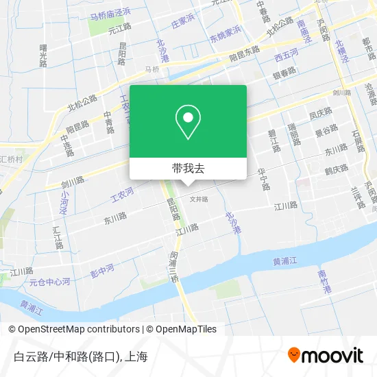 白云路/中和路(路口)地图