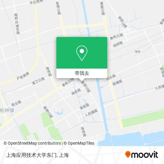 上海应用技术大学东门地图