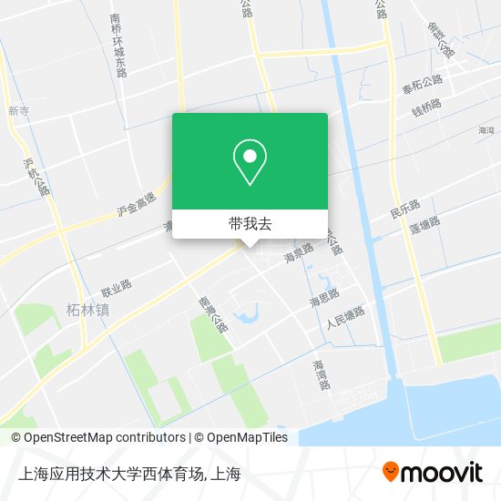 上海应用技术大学西体育场地图