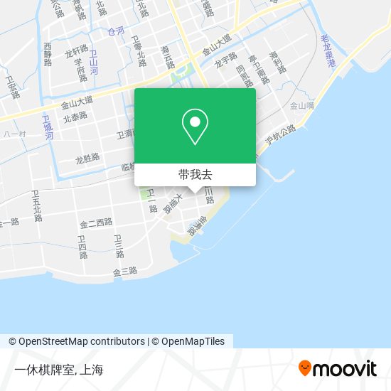 一休棋牌室地图