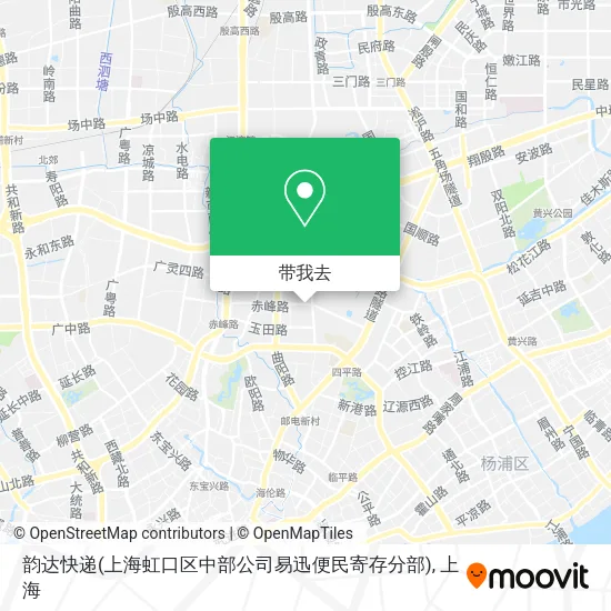 韵达快递(上海虹口区中部公司易迅便民寄存分部)地图