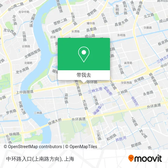 中环路入口(上南路方向)地图