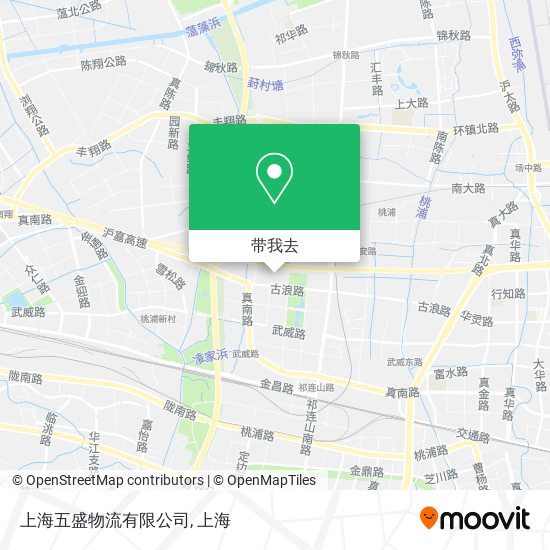 上海五盛物流有限公司地图