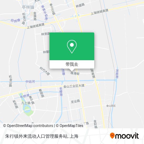 朱行镇外来流动人口管理服务站地图