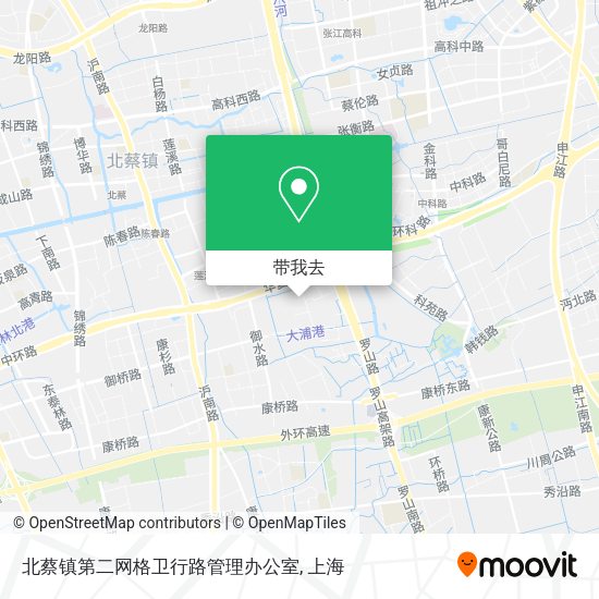 北蔡镇第二网格卫行路管理办公室地图