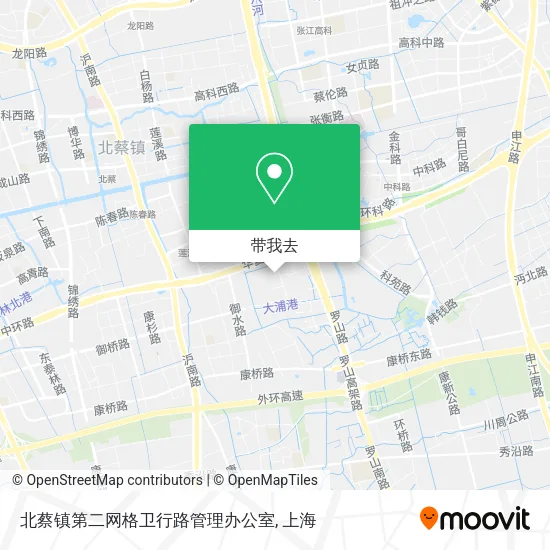 北蔡镇第二网格卫行路管理办公室地图