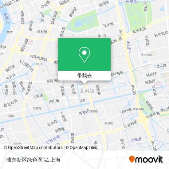 浦东新区绿色医院地图