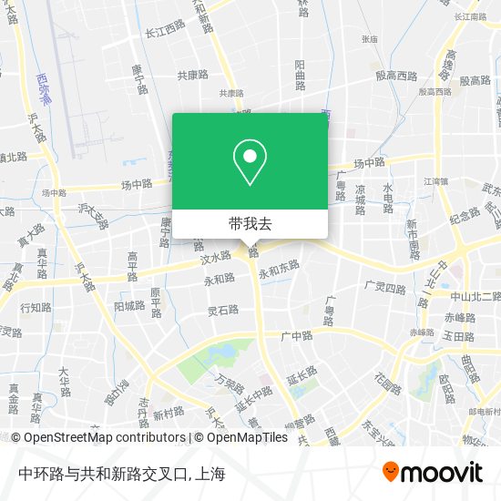 中环路与共和新路交叉口地图