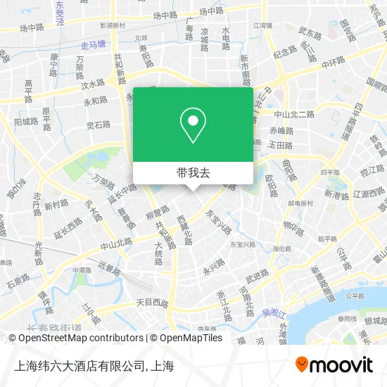 上海纬六大酒店有限公司地图