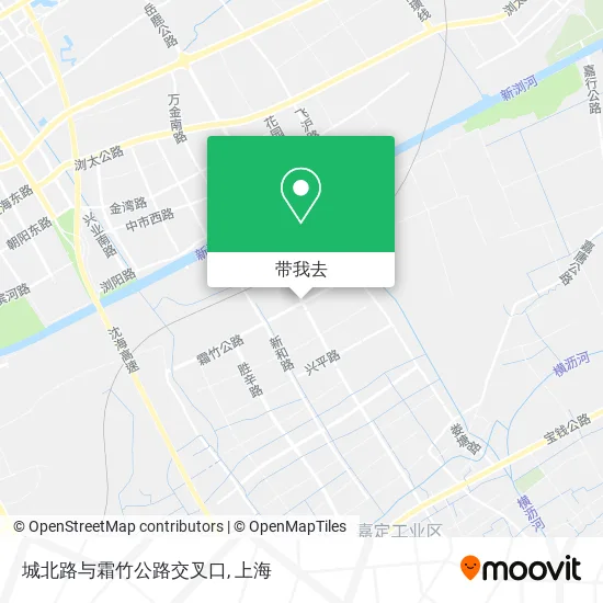 城北路与霜竹公路交叉口地图