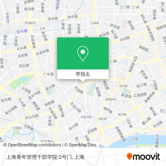 上海青年管理干部学院-2号门地图