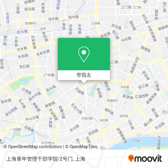上海青年管理干部学院-2号门地图