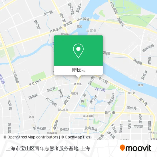 上海市宝山区青年志愿者服务基地地图