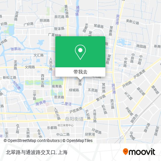 北翠路与通波路交叉口地图