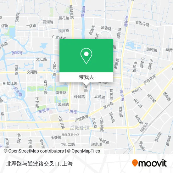北翠路与通波路交叉口地图